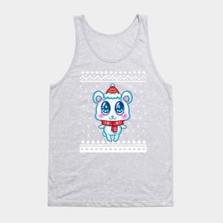 Christmas Sweater Polar bear Tank Top